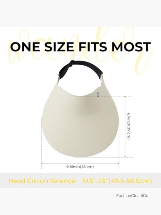 Wide Brim UV Protection Seamless Ponytail Visor Hat for Women Golf Beach Travel main image 7